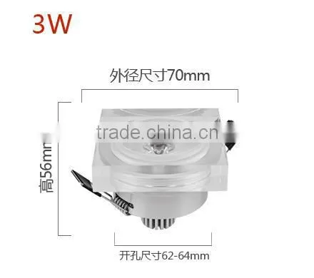 Super Brightness Energy Saving Ceiling Downlighting White/warm White Office/cabinet Good Price New Style Led Downlight 7W 6W 3W photo-3