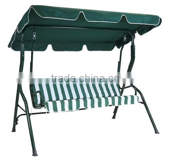 3 Seater Garden Steel Frame Patio Swing Chair With Canopy photo-4