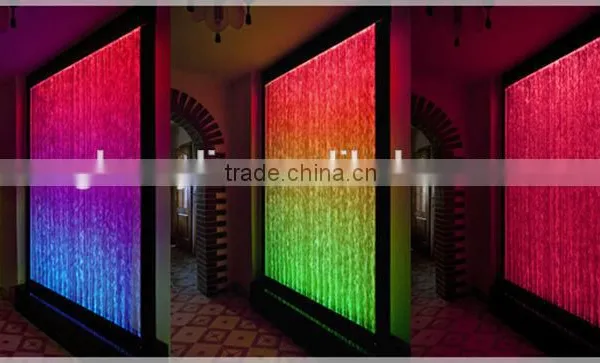 Home Decorative Acrylic LED Water Bubble Wall, Red Bubbling Water Fountain photo-5