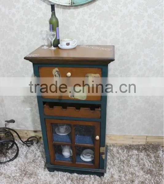 French Country Style Wood Wine Holder