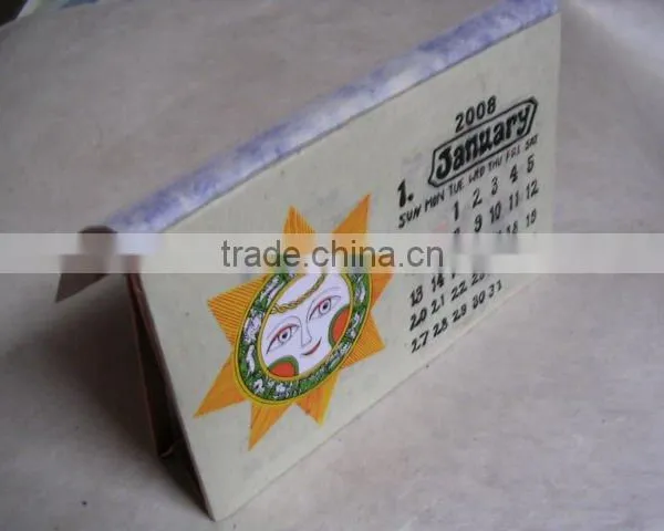 Calendar Paper Handmade Paper