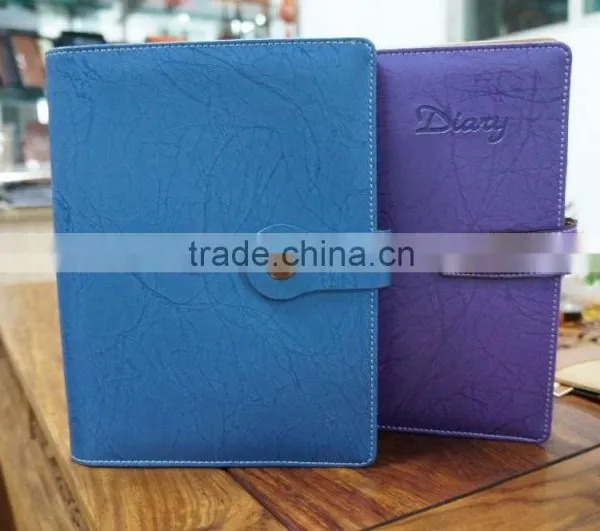 PU leather notebook with leather cover