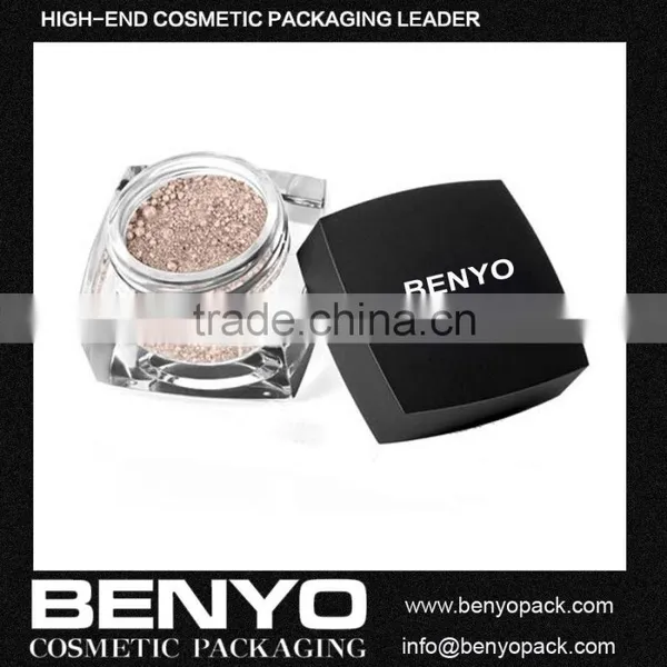 High Quality Loose Powder Jar With Rotating Sifter With Black