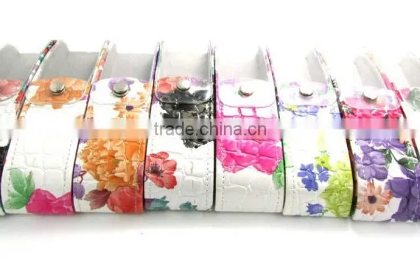 Colorful Flower Pattern Handmade Eyeglasses Glasses Case photo-6