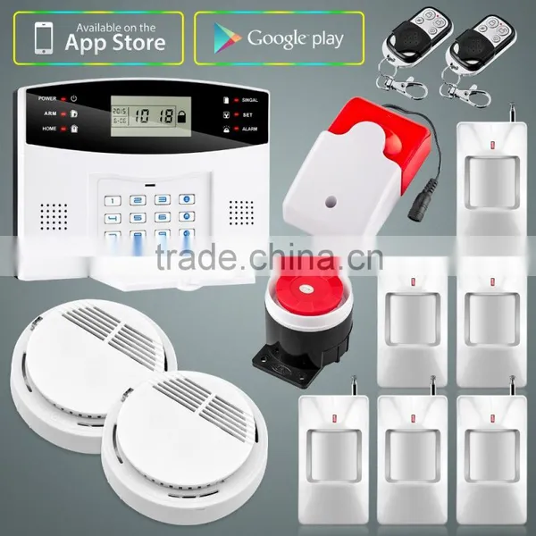 YL-M2B Superior LCD Display With Time Clock Wireless GSM Home Security Alarm System