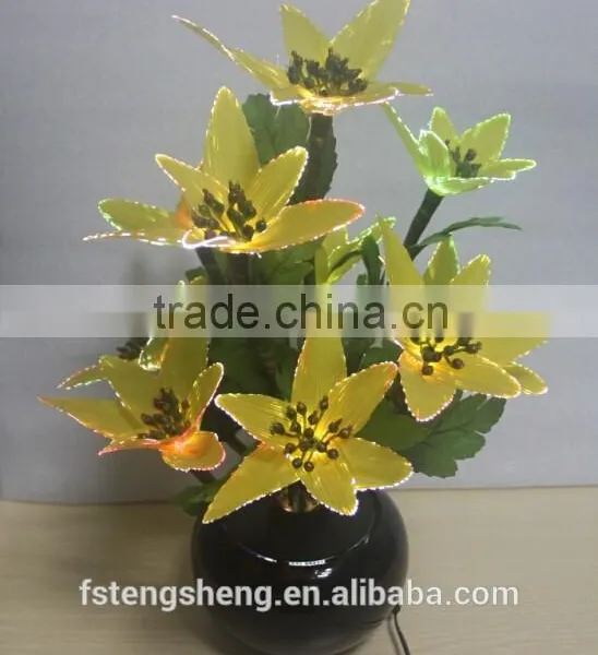 LED Optical Fiber Optic Color Changing Flower Light for Occasion photo-2