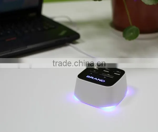 Computer SD TF M2 MS Card Reader With Usb Hub 2.0 LED COMBO photo-5