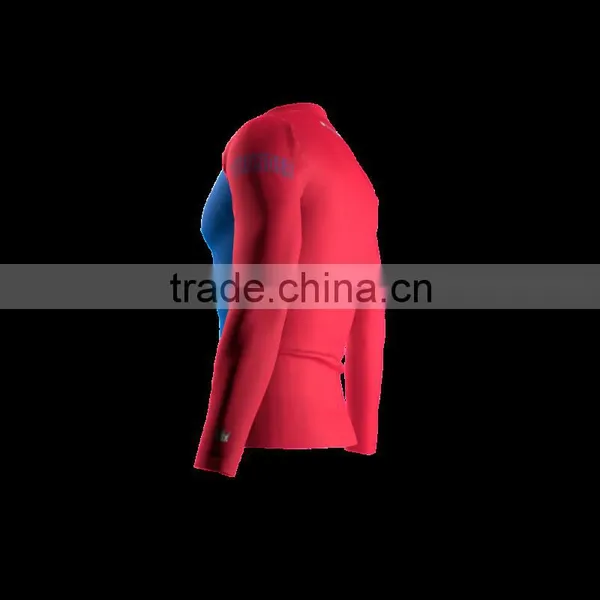 Polyester Spandex Long Sleeves Thunder Compression Shirt/Rash Guard With Club Logo Player Name and Numbers at Sleeves photo-4