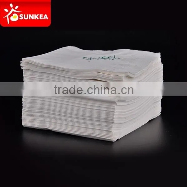 100% Biodegradable Large Printed Paper Napkin, White Napkins photo-3