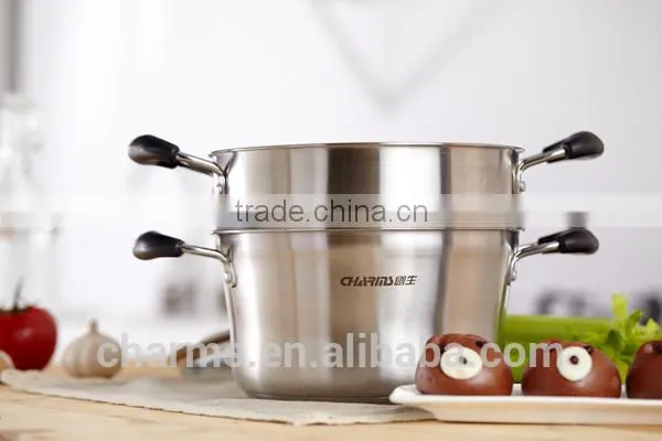 2016 New Arrival Japanese Steamer Pot&800W Stainless Steel Food Steamer& Pure Colour Food Cookware Quality Choice photo-3