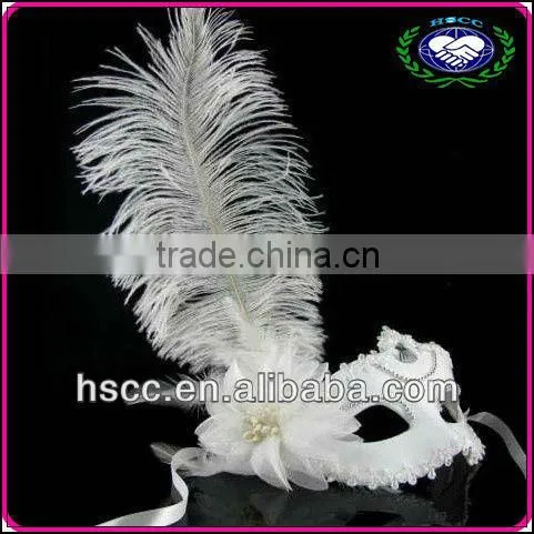 Hot Saling Masquerade Party Mask With Peacock Pefeather