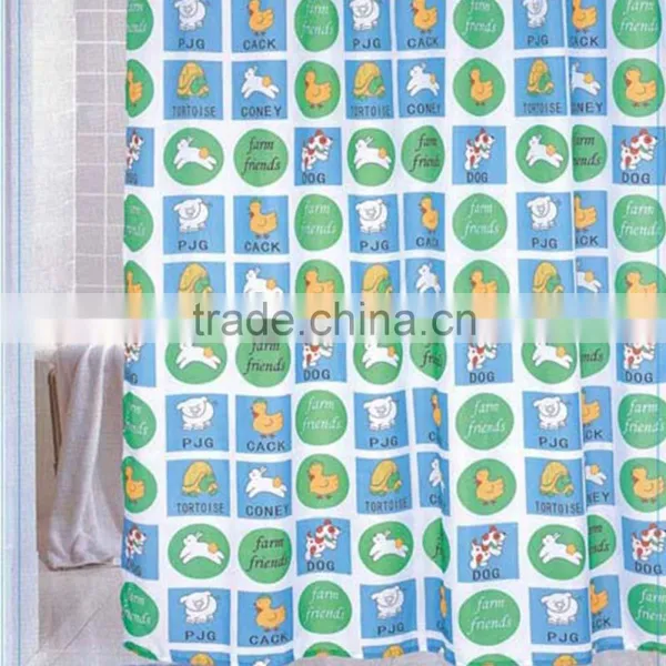 Factory Wholesale Fabric Woven 100%polyester Shower Bamboo Curtain photo-6