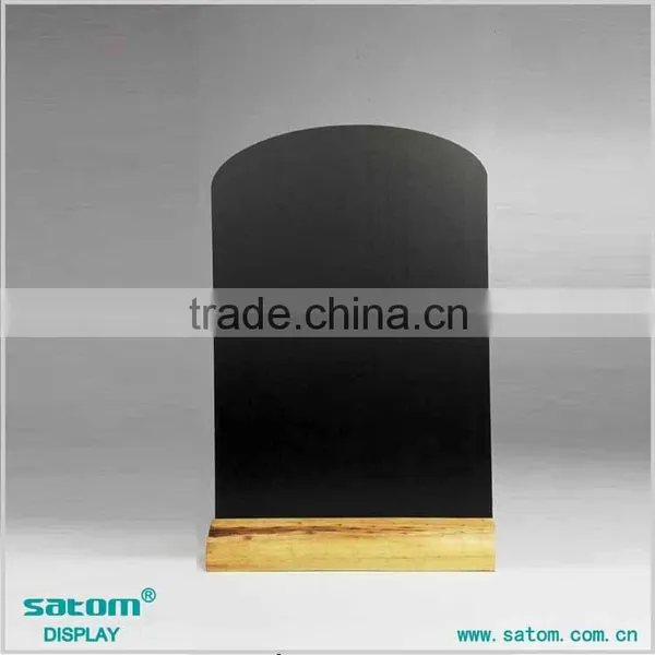 Double-Side Acrylic/Natural Material Wood Bar Menu Holder photo-6