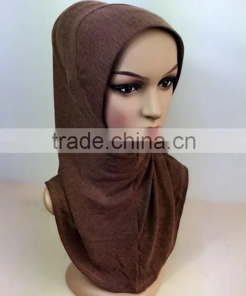 H255 Plain One Piece Pashmina Hijab photo-3