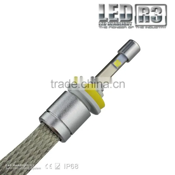 Factory Super Bright One Pair Silver 80w H11 Led Headlight White 6000K Bulbs 9600lm H11 Led Car Lamps photo-2