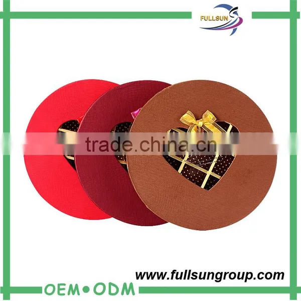 Set up Ribbon Cardboard Packaging Chocolate Round Box Quality Choice photo-4