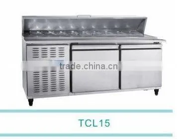 Two Door Sala Showcase of Stainless Steel