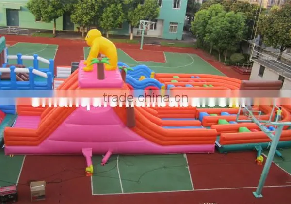Giant Newest Cheap Inflatable Obstacle Course for Sale photo-5
