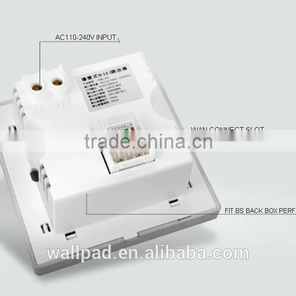 Supplier Wallpad White Wall Embedded AP Router Repeater Phone WPS USB Wireless Wall Charger Socket USB Rj45 3G WiFi Smart Socket Quality Choice photo-4