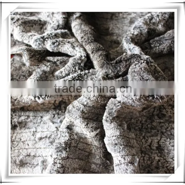 100% Polyester French Terry Fleece Fabric Fake Fur Fabric photo-2