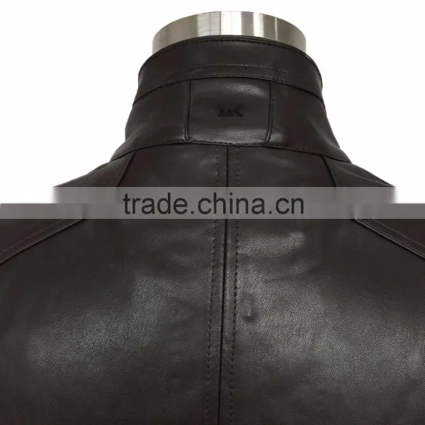 Mens Spring and Autumn Leather Jacket 2016 photo-6