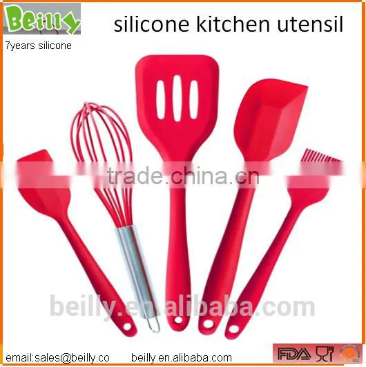 Whosale Kitchen Utensils Food Grade Approved Silicone Spatula Set For Baking photo-3
