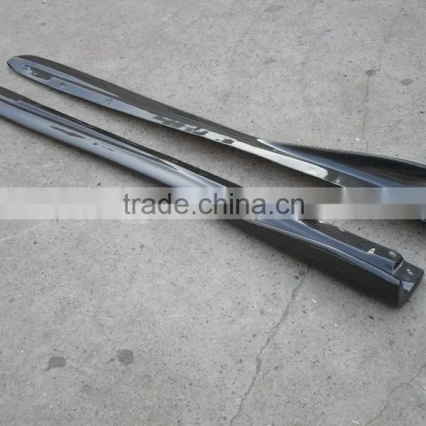 Carbon Fiber CS Bottom Line Style Side Skirt Extension For 2004-2007 Impreza WRX STI 8-9th GDA GDB (pair) CF photo-5