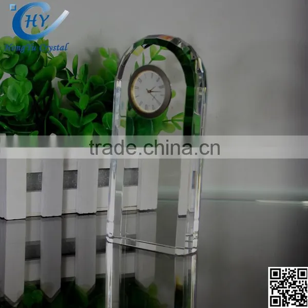 Cheap Simple Transparent Crystal Table Clock photo-5