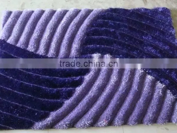 Microfiber Polyester Shaggy Rugs Hotel Carpet and Mat