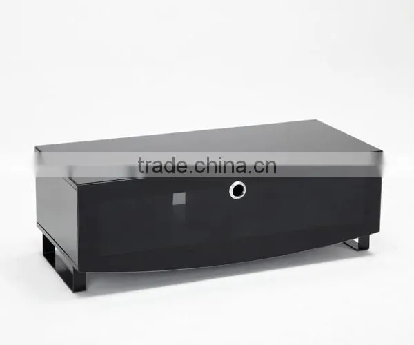 Living Room Furniture Partition Crystal Glass Metal Legs Tv Stand photo-4