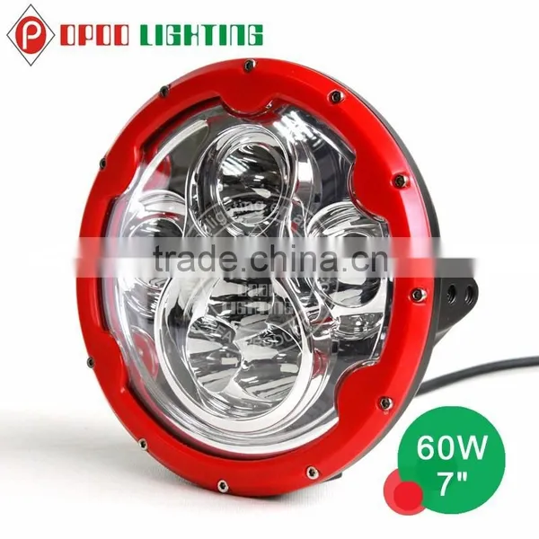 Factory Wholesale Price 60w Round Led Headlight, 7 Inch 12v 24v Round Led Headlight photo-3