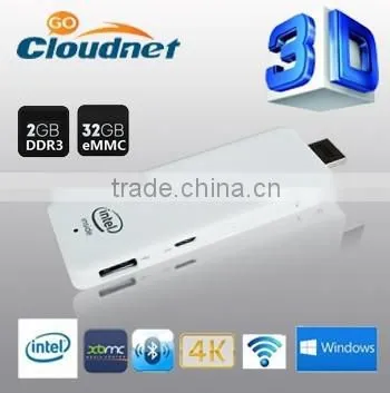 Windows8.1 TV Stick Intel Computer Stick With Intel Bay Trail Z3735F Quad Core CPU Smart Mini PC Pocket Computer With Bluetooth