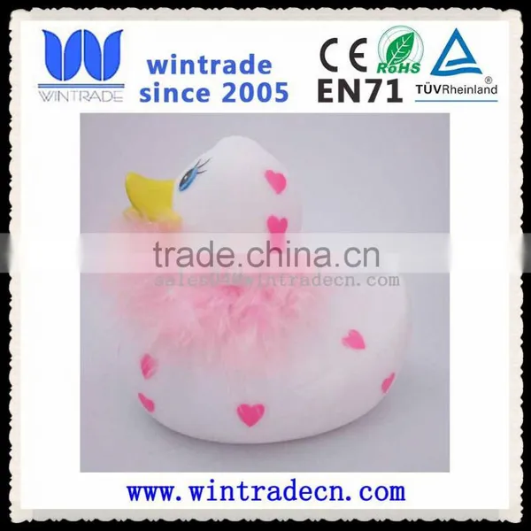 Valentine Gift Feather Rubber Duck