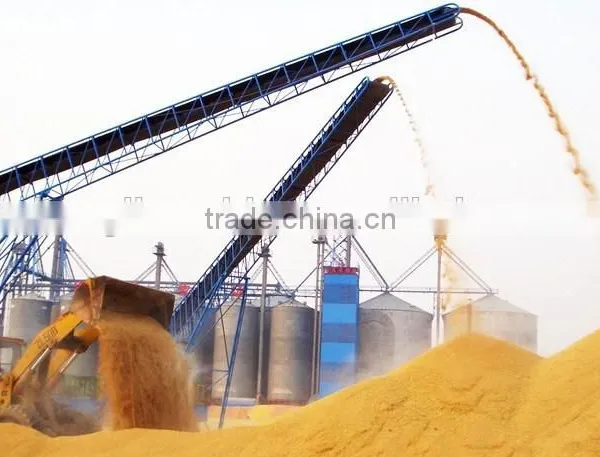 hopper bottom grain steel silo with 45 degree hopper