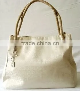 Letters Polyester Single Handbag