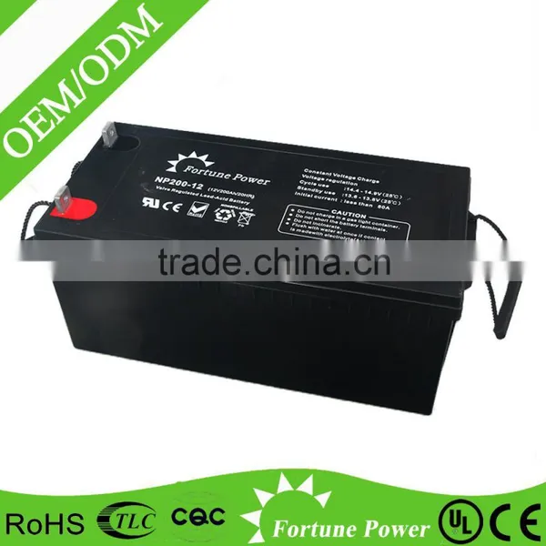 Lead Acid Battery Manufacturer 12V Batteries 12V 200AH Battery AGM GEL Battery