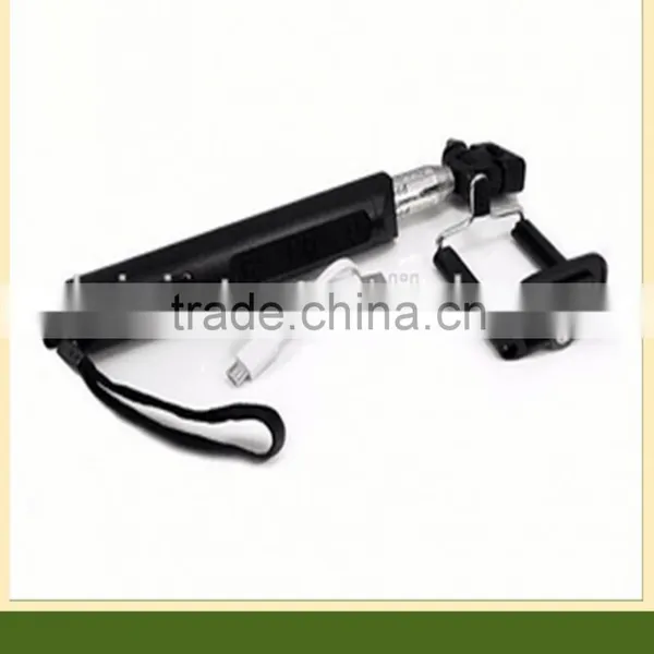 2015 Promotional Selfie Stick Pole Shutter Button for Traveling