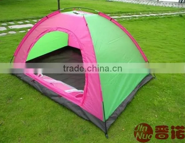 2 Person Double Layer Polyester Fabric Camping Tent photo-2