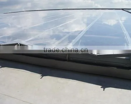 Wind Resistant Clear ETFE Coated Film Tensile Fabric Architecture Greenhouse