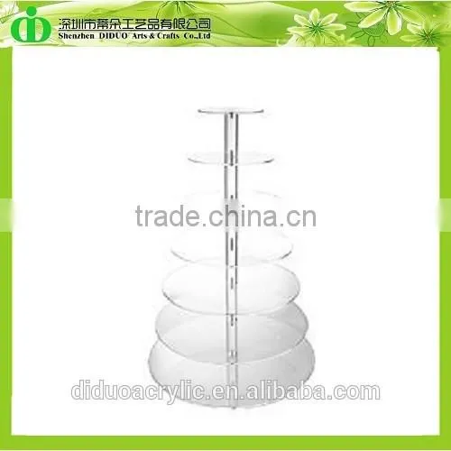 DDC-0264 Trade Assurance Acrylic Round Cupcake Cake Stand