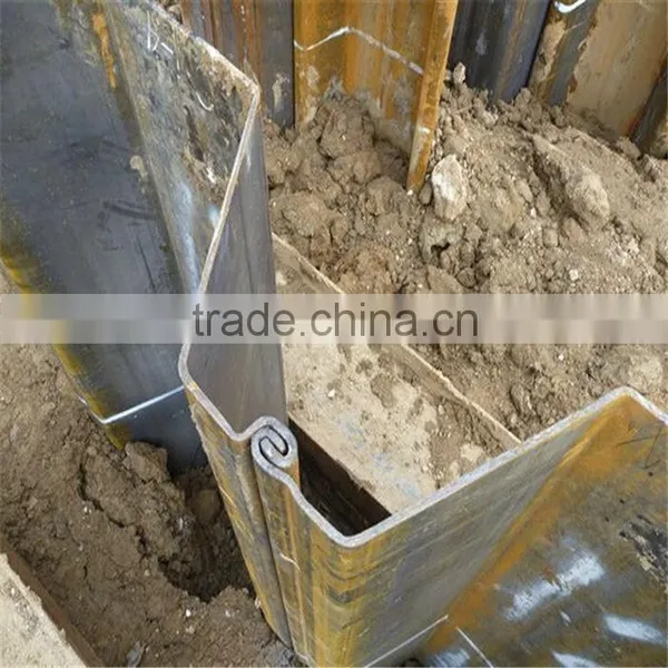 Size 400mm*100mm*10.5mm of High Quality Cold Bend U Type Steel Sheet Piles photo-2
