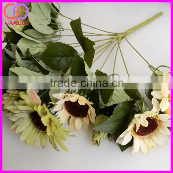 Cheaper Plastic Wholesale Silk Flowers Sunflowers photo-6