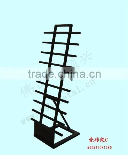 Floor Standing Metal Display Stands for Ceramic Tiles HSX-S519 Ceramic Display Stands photo-3