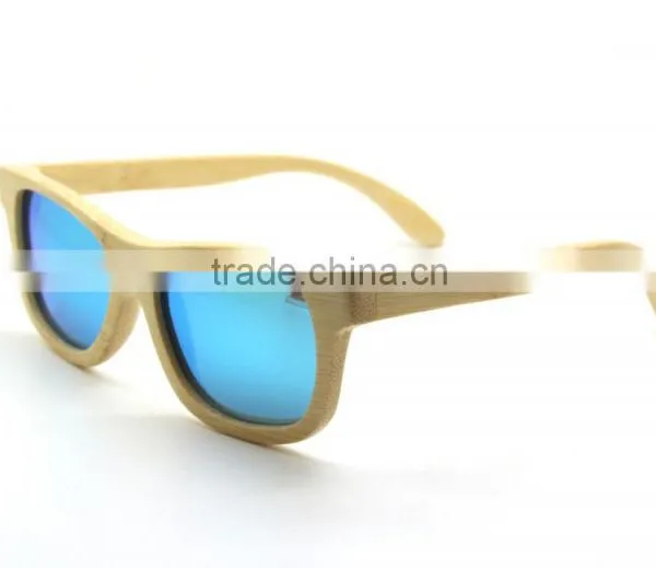 2015 High Quality OEM Wholesale Mirror Lens China Custom Logo Bamboo Sunglasses Wholesale Dropship photo-3