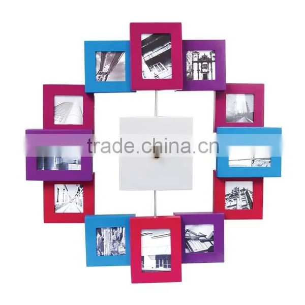 Wall Clock With 12 Pcs of Frame photo-5