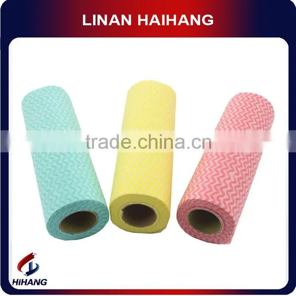 China Multi-purpose Meshed Wave Roll Household Polyester Cleaning Cloth photo-2