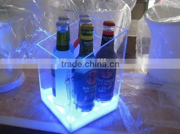 With Led Light Acrylic Wine Display Stand photo-4