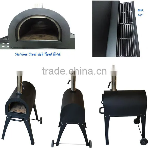 Outdoor Wood Fired Pizza Oven Garden Oven Baker photo-5
