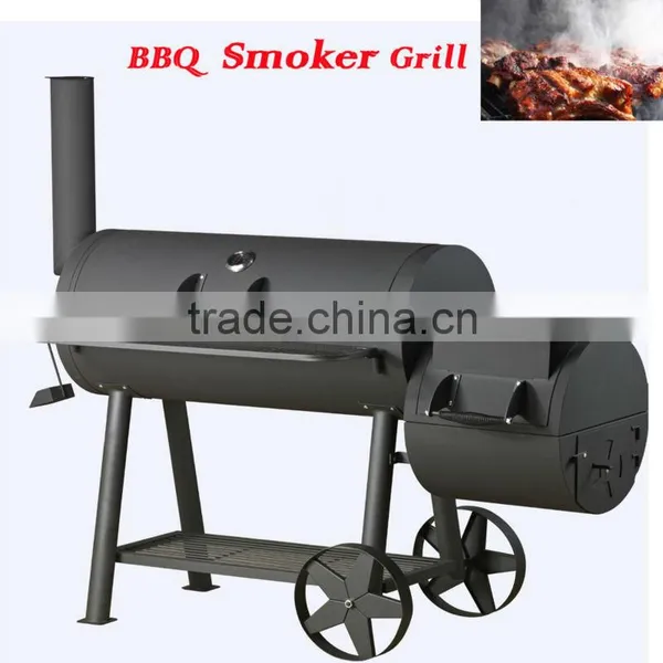 Offset Smoker Charcoal BBQ Grill Wood Fired Smoker Fire Box photo-6