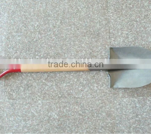 Polished Steel Round Garden Shovel & Spade S503Y